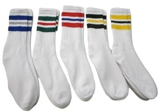 16インチ 10-13 USコットン STRIPE CREW SOCKS ストライプ