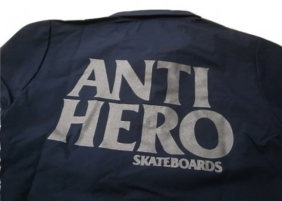 ANTIHERO アンタイヒーロー BLACK HERO REFLECTIVE COACH ブラックヒーロー リフレクティブ コーチジャケット 紺  ネイビー - JONNY BEE ONLINE STORE