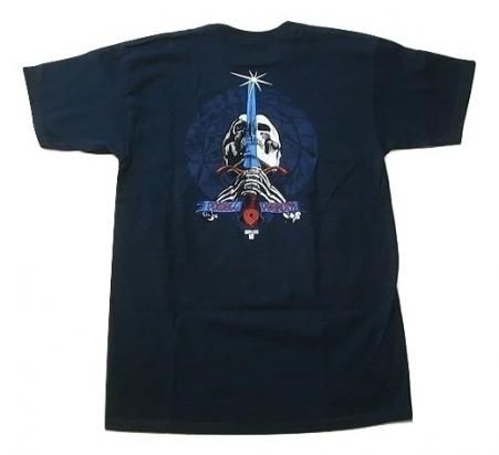 パウエル ペラルタ スカル&ソード Tシャツ Lサイズ ネイビー パウエル ペラルタ スカル&ソード Tシャツ Lサイズ ネイビー