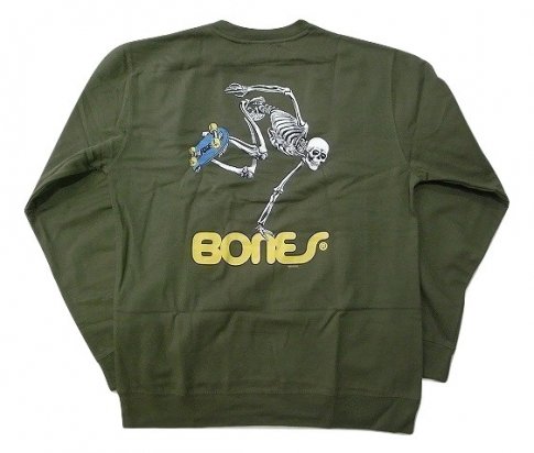 POWELL パウエル SKATE SKELTON CREW SWEAT スケートスケルトン クルー