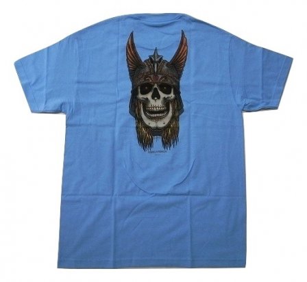 POWELL PERALTA パウエル ANDY ANDERSON SKULL アンディ アンダーソン Tシャツ CAROLINA カロライナブルー  - JONNY BEE ONLINE STORE