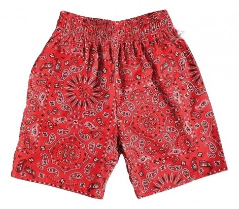 COOKMAN クックマン CHEF SHORT PANTS PAISLEY RED ペイズリー