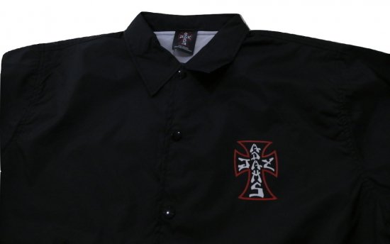 JAY ADAMS ジェイ・アダムス O.G CROSS オリジナルクロス ナイロン コーチジャケット BLACK ブラックxレッド 黒x赤x白 -  JONNY BEE ONLINE STORE