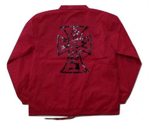 JAY ADAMS ジェイ・アダムス O.G CROSS オリジナルクロス ナイロン コーチジャケット RED 赤 レッド - JONNY BEE  ONLINE STORE