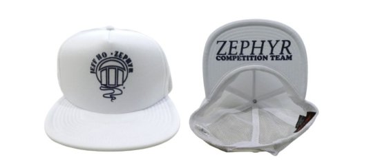 JEFF・HO ZEPHYR ジェフ ホー ゼファー アイコンプリント TRUCKER CAP 