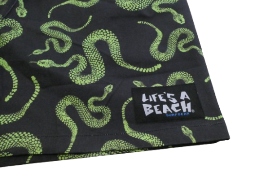 LIFE'S A BEACH ライフズアビーチ SNAKE SHORTS スネーク 総柄 LIFE'S A BEACH ライフズアビーチ SNAKE SHORTS スネーク 総柄