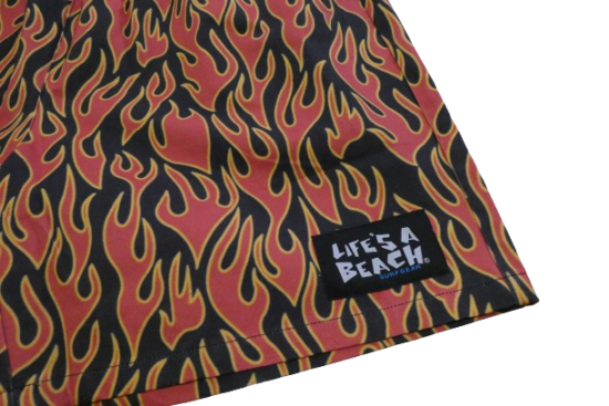 LIFE'S A BEACH ライフズアビーチ FIRE FLAME SHORTS ファイア LIFE'S A BEACH ライフズアビーチ FIRE FLAME SHORTS ファイア