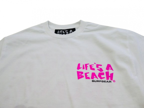 LIFE'S A BEACH ライフズアビーチ LAB ロゴ プリント Tシャツ LIFE'S A BEACH ライフズアビーチ LAB ロゴ プリント Tシャツ