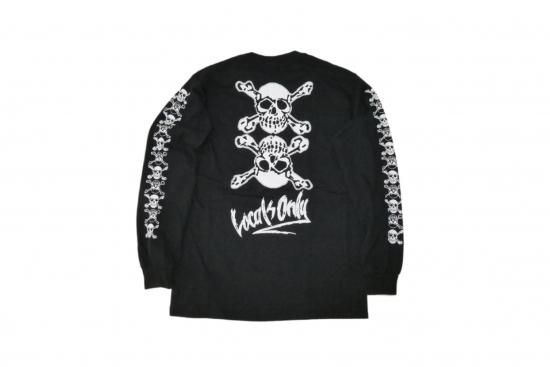LIFE'S A BEACH ライフズアビーチ LOCALS ONLY PUNK SKULL PRINT