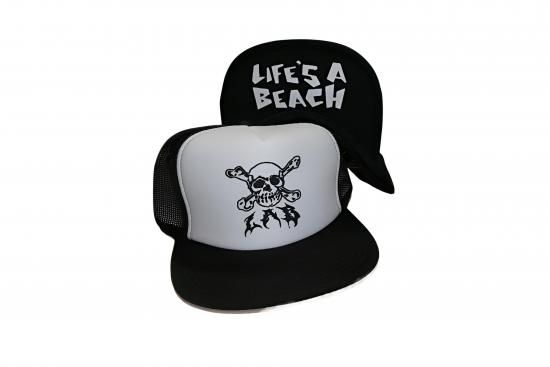 LIFE'S A BEACH ライフズアビーチ LAB SKULL MESH CAP パンクスカル