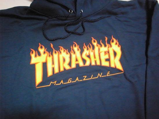 THRASHER - M 90s THRASHER スラッシャー FLAME Tシャツ USA製の+