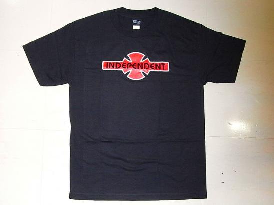INDEPENDENT インディペンデント OGBC2 Tシャツ BLACK/RED ブラック/ベタレッド 黒x赤 - JONNY BEE