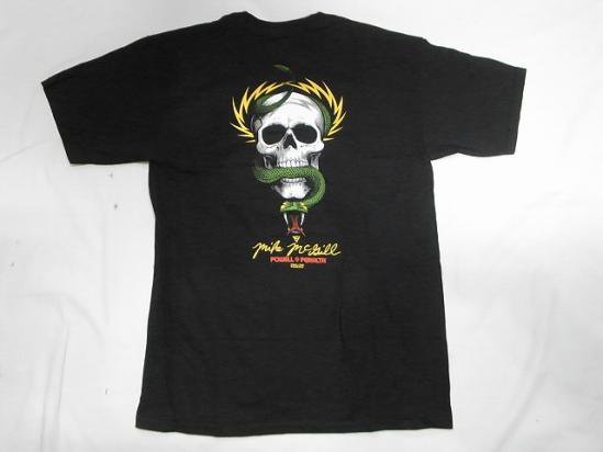 POWELL PERALTA スカルスネーク Tシャツ S 黒 2012 - トップス