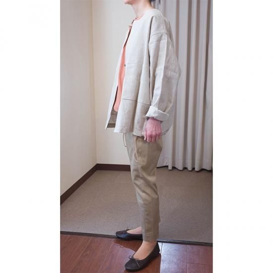 Ippei Takei リネンシャツ ippei takei [イッペイタケイ] basic shirts ＃stripe - リン