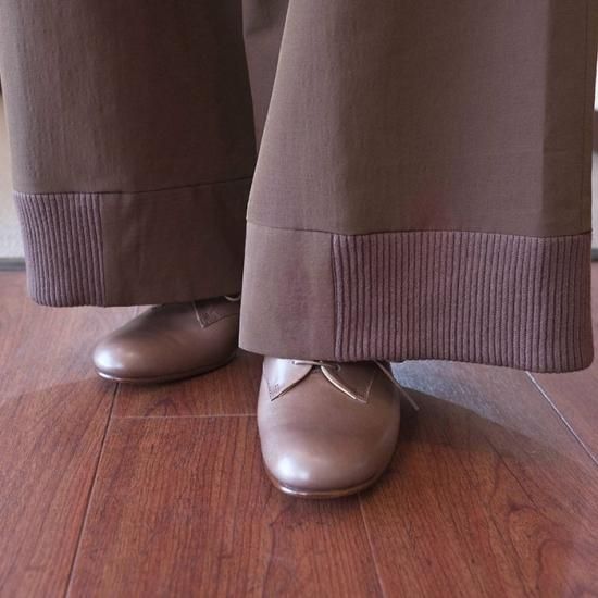 ippei takei イッペイタケイ リブパンツ ippei takei [イッペイタケイ] リブワイドパンツ＃ブラウン
