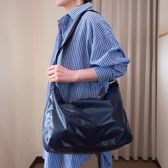 jack gomme(ジャックゴム) ナイロンショルダーバッグJOY #NAVY - ミナ