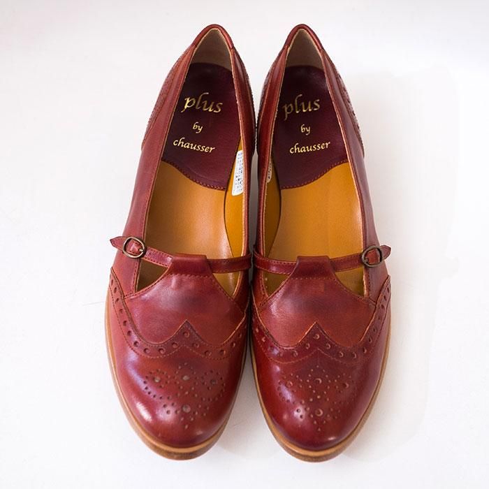 Chausser(ショセ)Tストラップパンプス #ネイビー - リントータル Chausser(ショセ)Tストラップパンプス #ネイビー - リントータル