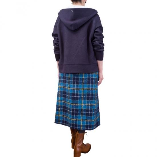 ミナペルホネン slappe フードパーカー #ネイビー- ミナ