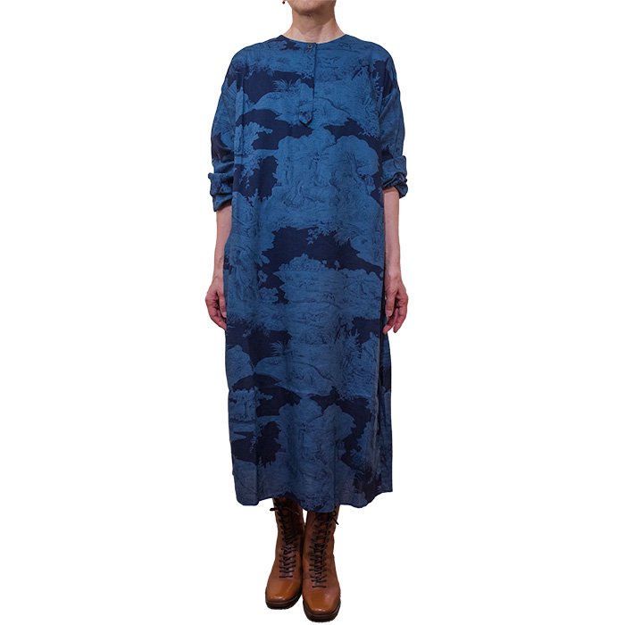 Antipast(アンティパスト) Printed Dress #NAVY - リントータルファッションプレイス lin-style.com