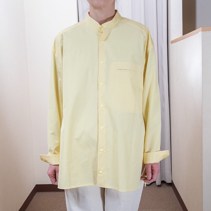 ippei takei [イッペイタケイ] stand collar shirts ＃yellow 