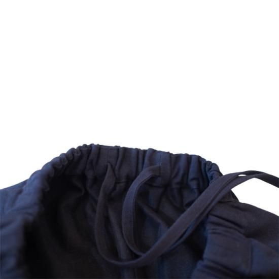 エシュペー sp リネン サルエルパンツ 【美品】 ŠP（エシュペー）コットンリネンサルエルパンツ ＃BLACK - リン