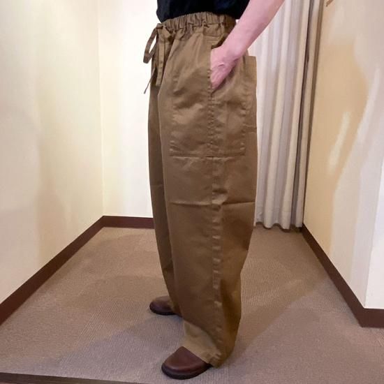 homspun [ホームスパン] 高密度ウェポンひもワイドパンツ