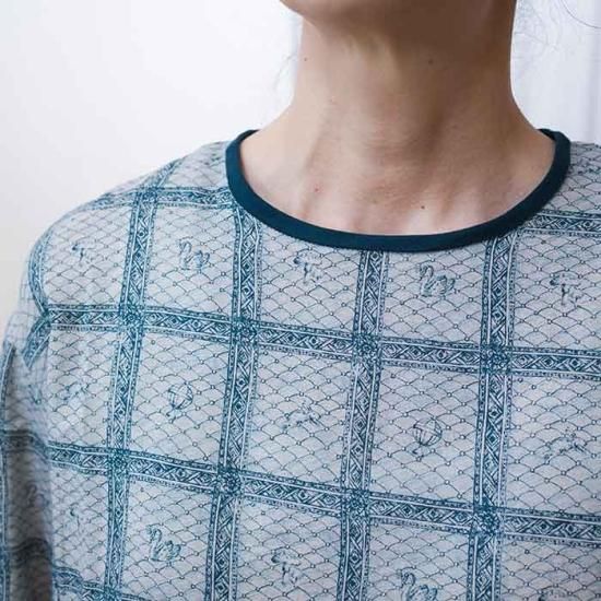 Antipast(アンティパスト) Printed Blouse #GREEN - リントータル 