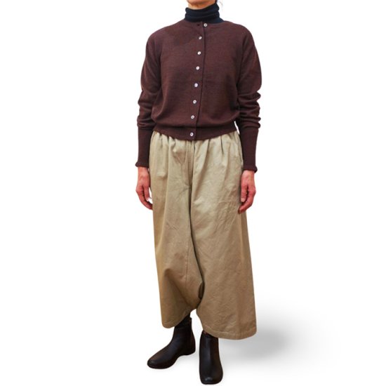 ŠP（エシュペー）チノクロスサルエルパンツ ＃KHAKI - リントータルファッションプレイスlin-style.com