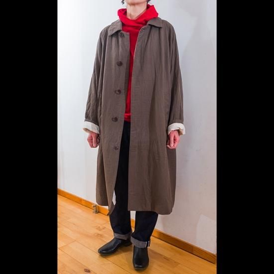 ŠP（エシュペー）WOOL LINEN /SOUTIEN COLLAR COAT KHAKI - リン