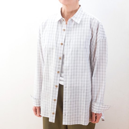 ippei takei [イッペイタケイ] basic shirts ＃gray ggm chk　- 　リントータルファッションプレイス