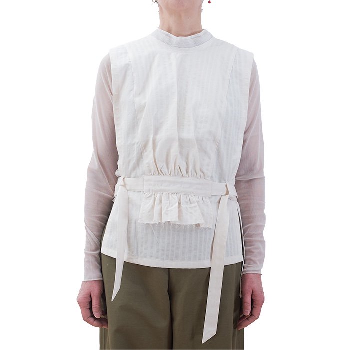 ippei takei [イッペイタケイ] cape vest  ＃white stripe