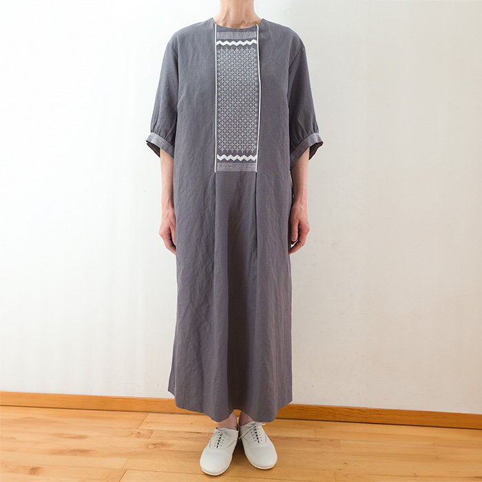 Antipast(アンティパスト) MINO WASHI DRESS #GREY - リントータルファッションプレイス　lin-style.com