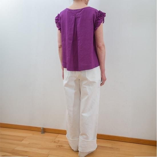 Antipast(アンティパスト) COATED COTTON TOPS #PURPLE - リン