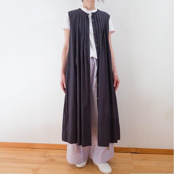 Le pivot / ル・ピボット リヨセルコットンタックワンピース #36.モカ - リントータルファッションプレイス lin-style.com