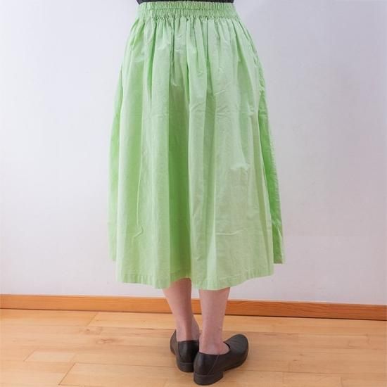 ホームスパン homspunバルキーシーチングダブルポケットギャザースカート S Homspun[ホームスパン]バルキーシーチング ダブルポケット