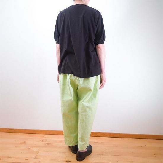 Homspun[ホームスパン]バルキーシーチング 厚手ギャザーパンツ 2