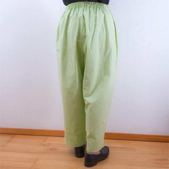 Homspun[ホームスパン]バルキーシーチング 厚手ギャザーパンツ 2