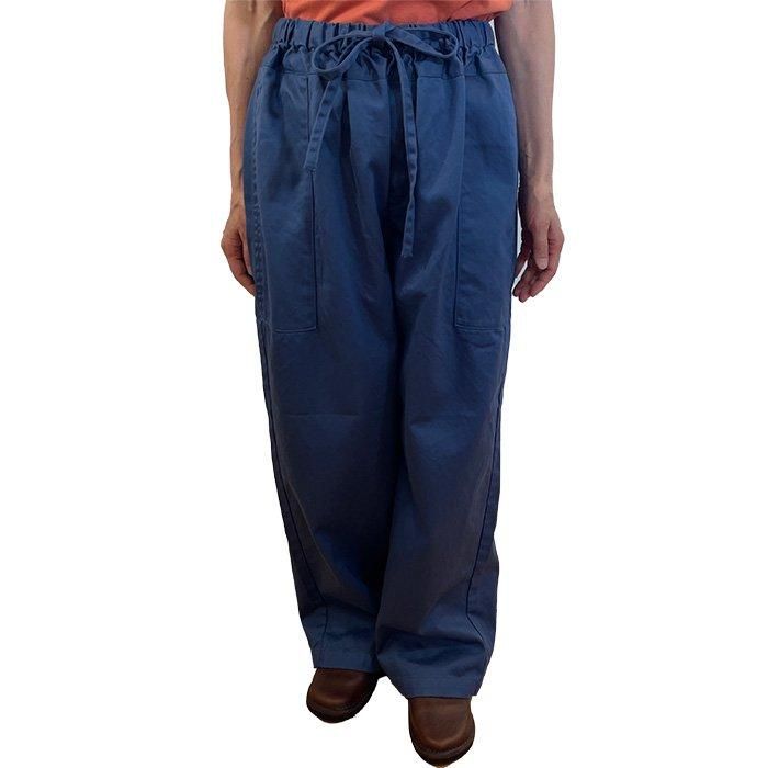 homspun [ホームスパン] 高密度ウェポンギャザーパンツ 1.サックス