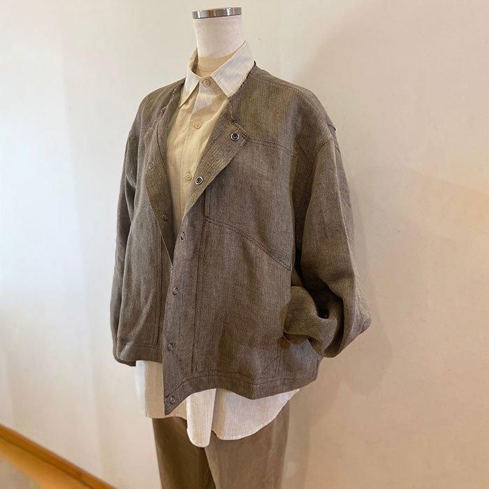 ippei takei [åڥ]shirts jacket brown(H/B)