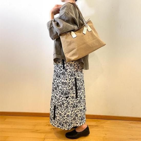 ANTIPAST コットンプリント 中綿スカート Antipast(アンティパスト) Printed Culottes #black - リン