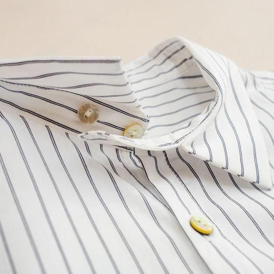Antipast(アンティパスト) Shirt with Hand-Embroidery #NV/BK