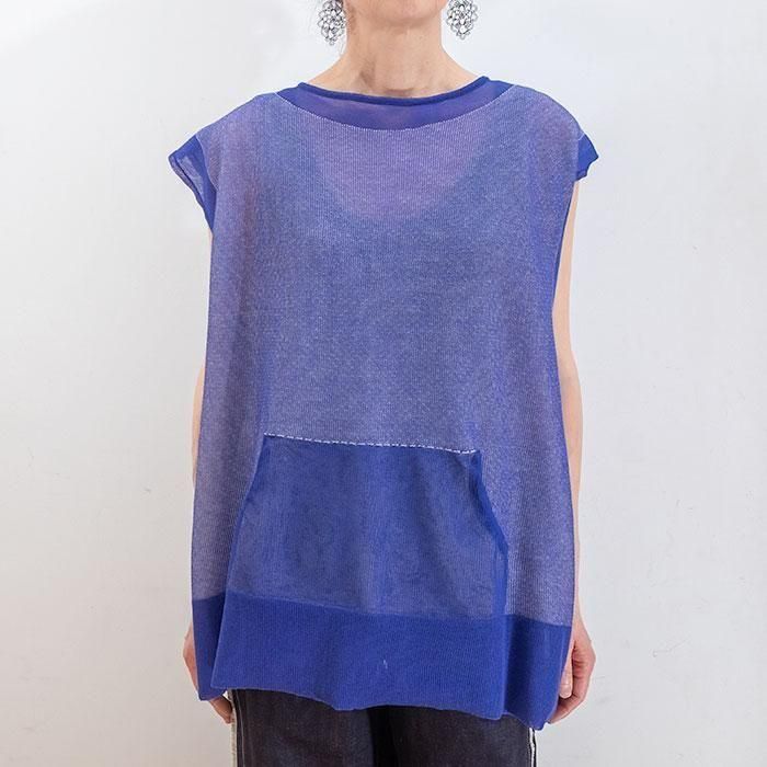 Antipast(ƥѥ)  DOUBLE KNITTED PO   Blue