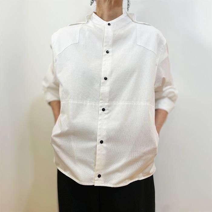 ippei takei [åڥ] high neck blouse  #white(mesh)