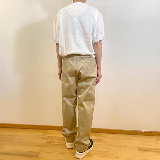 【未使用】Homspun　高密度ウェポン切替ワークパンツ　ダークベージュ 未使用】Homspun 高密度ウェポン切替ワークパンツ ダーク