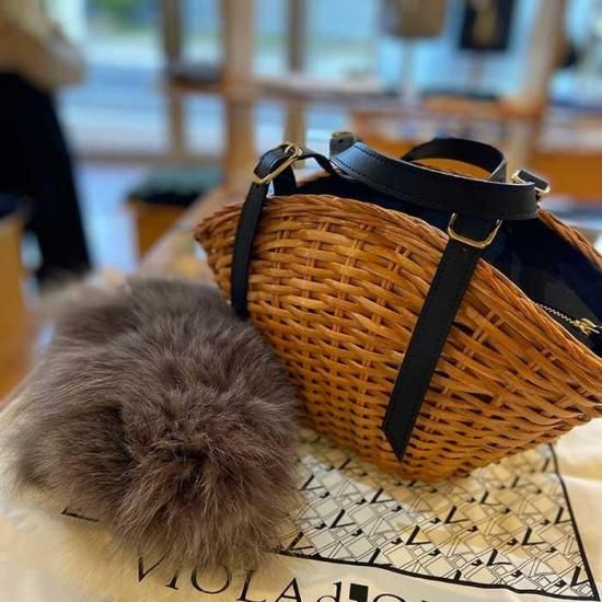 VIOLAd'ORO（ヴィオラドーロ）ユーロフォックスラタンカゴバッグ