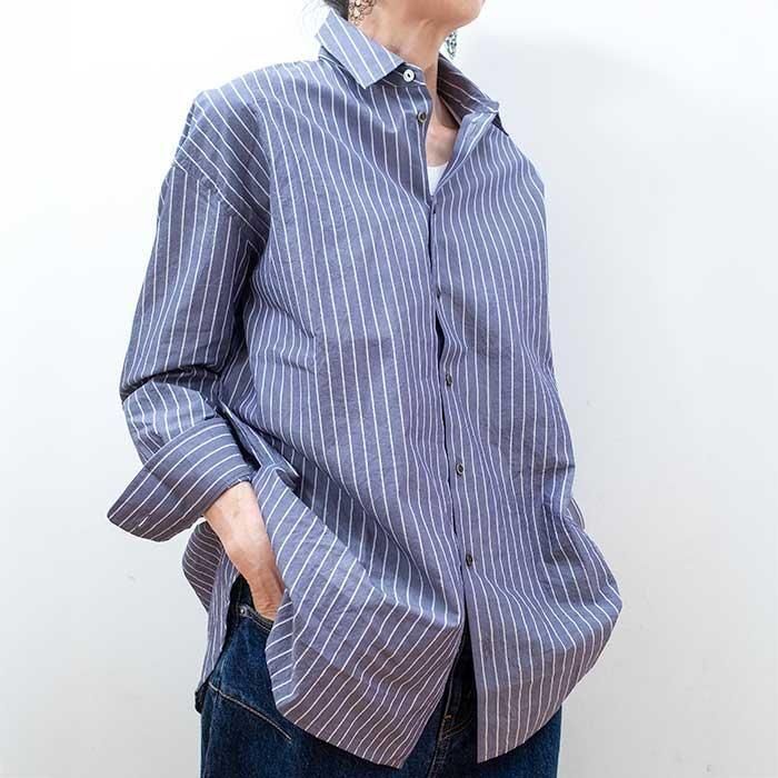 Tenderloin ネイビー ストライプ シャツ テンダーロイン TENDERLOIN シャツ ワークシャツ ストライプ