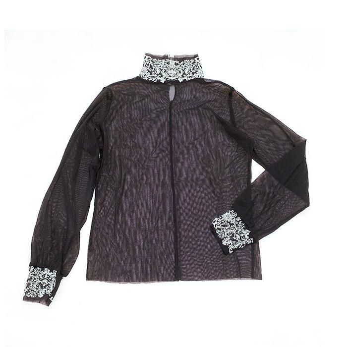 Antipast(ƥѥ) Mesh Shirt with FlockBK/IV