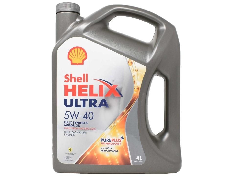 5W-40：シェル製エンジンオイル Shell HELIX Ultra（ヒリックス 