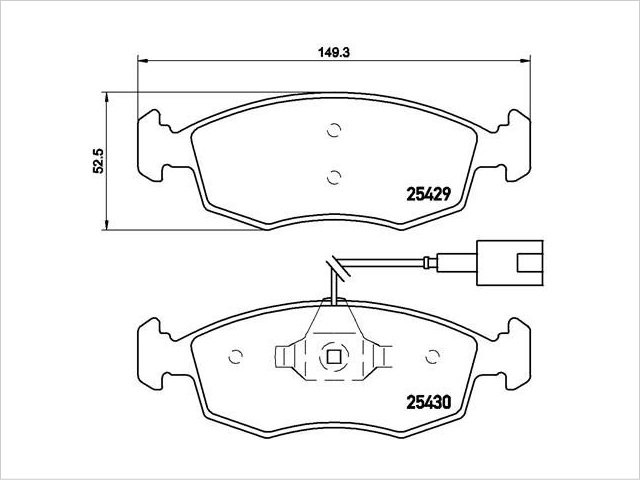 低ダスト BREMBO 新品 フロントブレーキパッド フィアット 500 プント