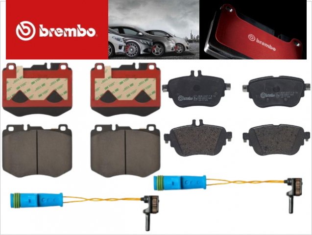 新品 BREMBO ベンツ 前後ブレーキパッドセンサーセット 低ダスト W213